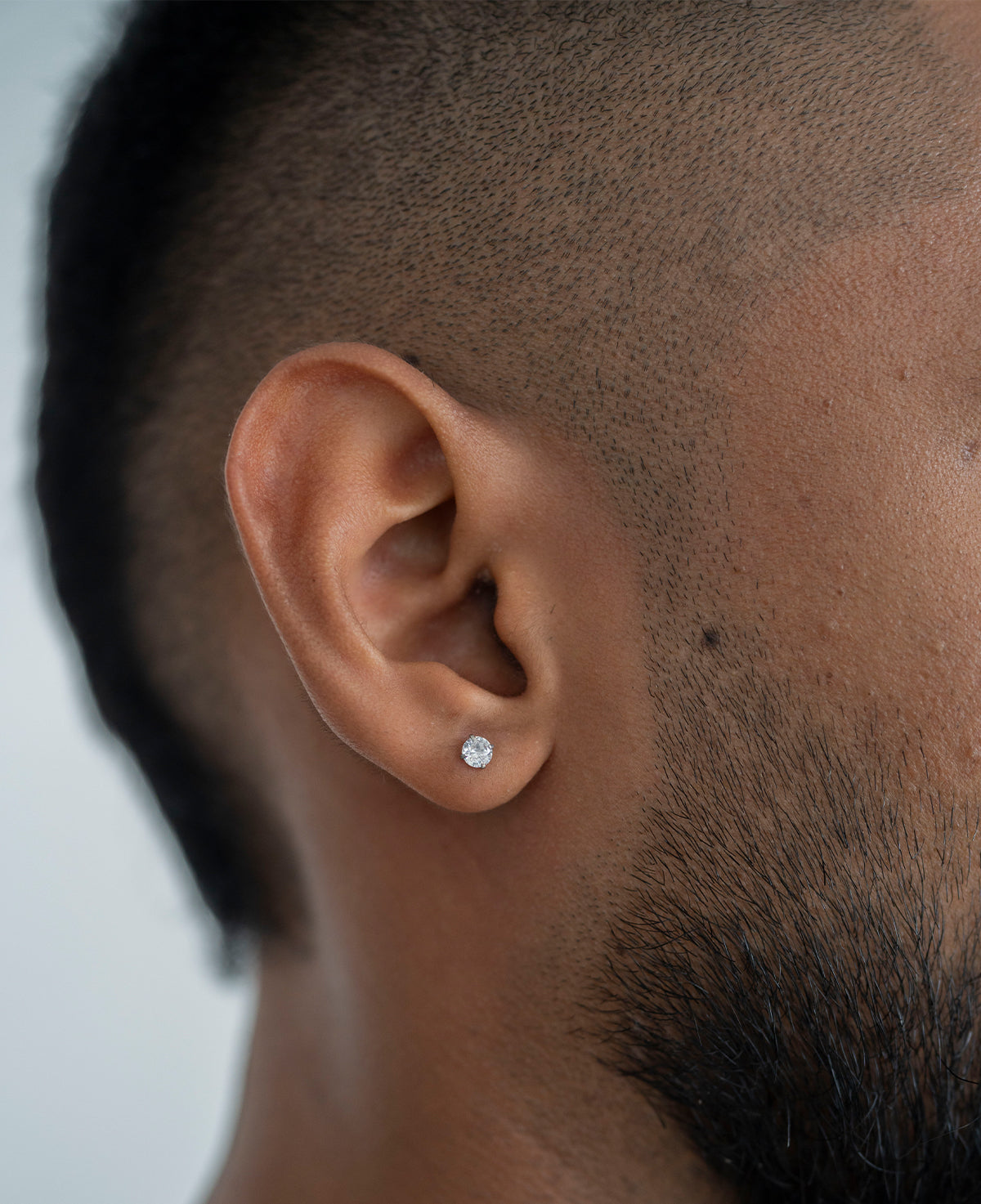 2pcs Zirconia Pierced Earrings