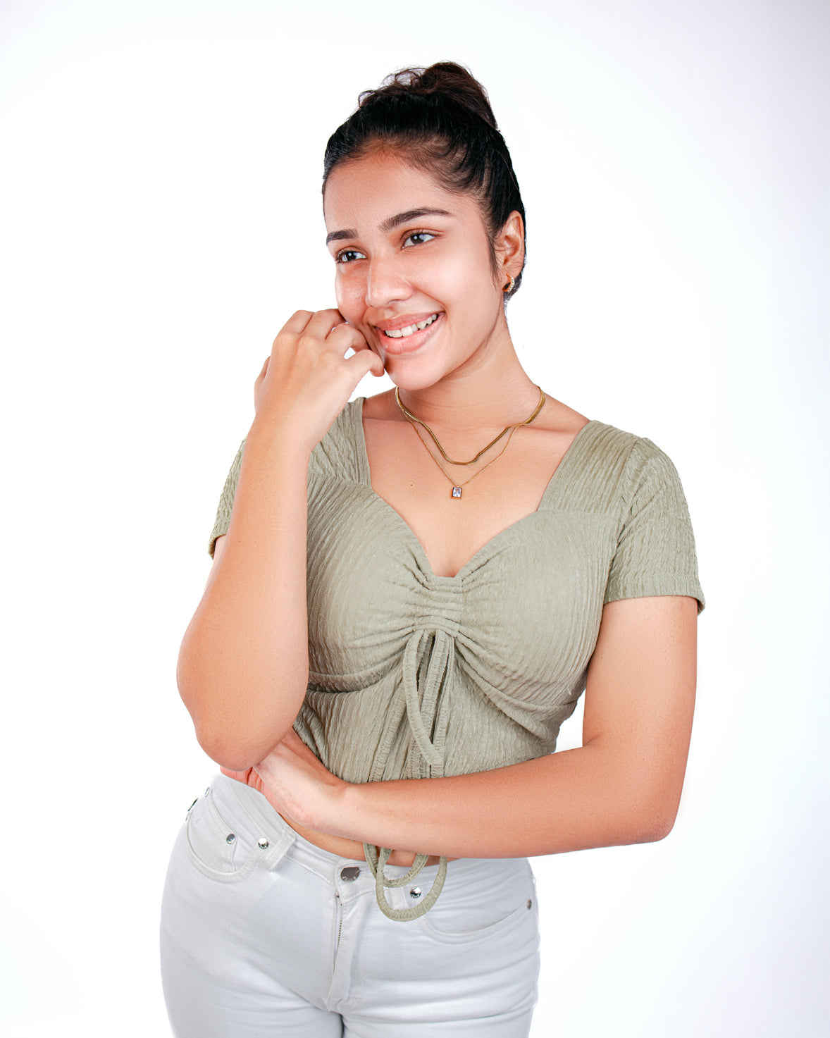 Double Layered Cubic Necklace