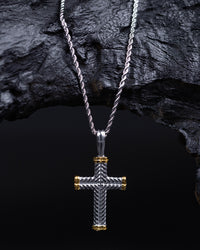 Redefined Rope Cross Necklace