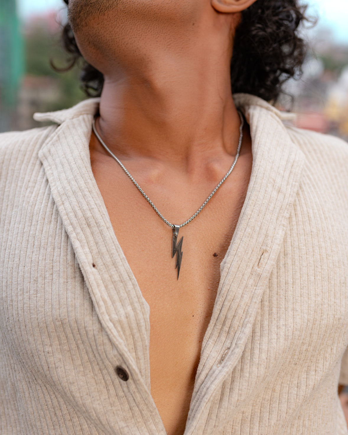 Lightning Pendant Necklace