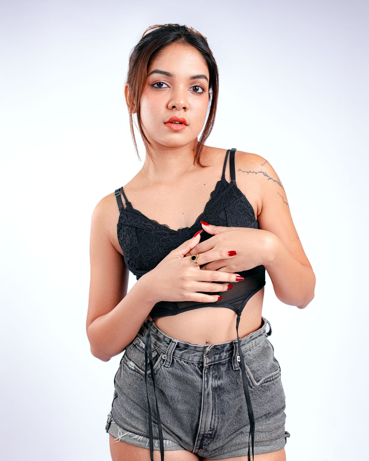 Roman Numerals Cuff Ring