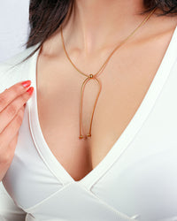 Gold Snake Bone Necklace