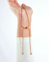 Gold Snake Bone Necklace