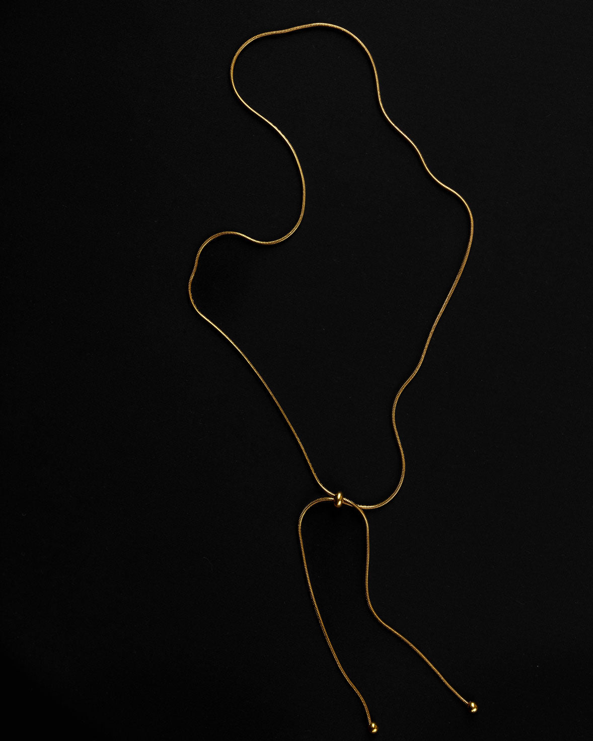 Gold Snake Bone Necklace