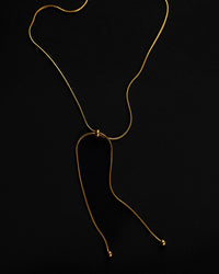 Gold Snake Bone Necklace