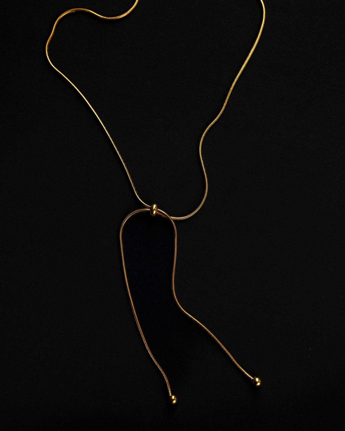 Gold Snake Bone Necklace