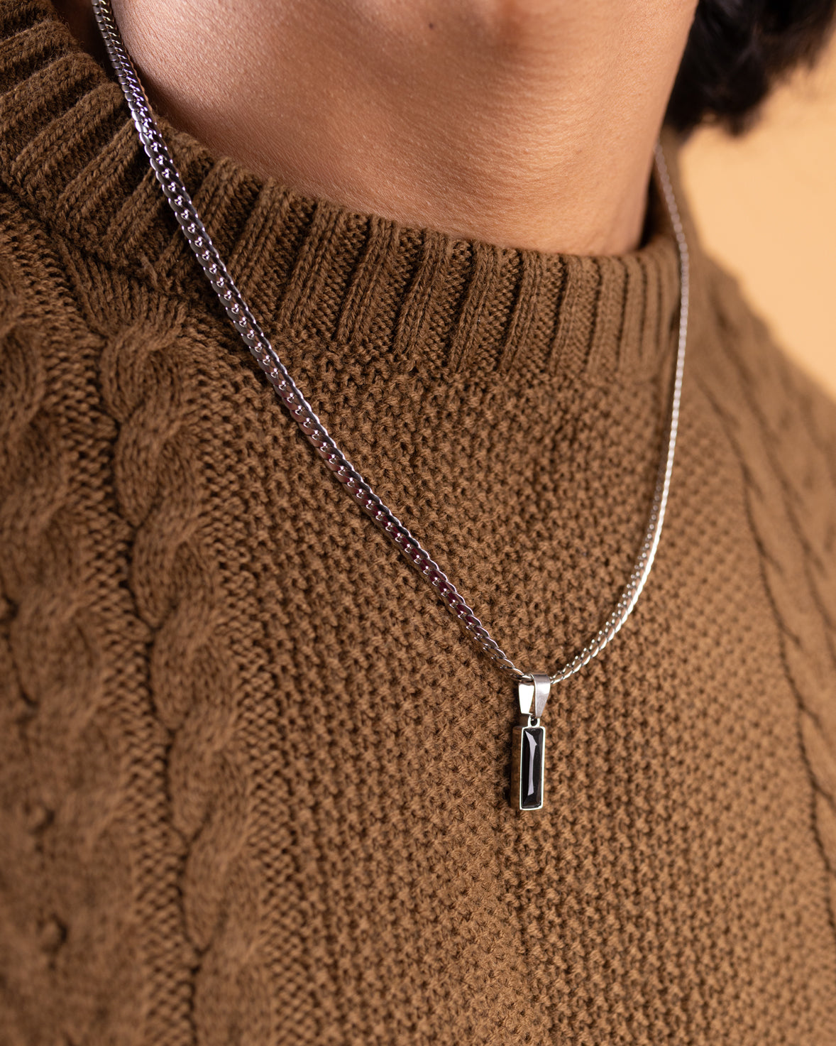 Classic Stone Pendant Necklace