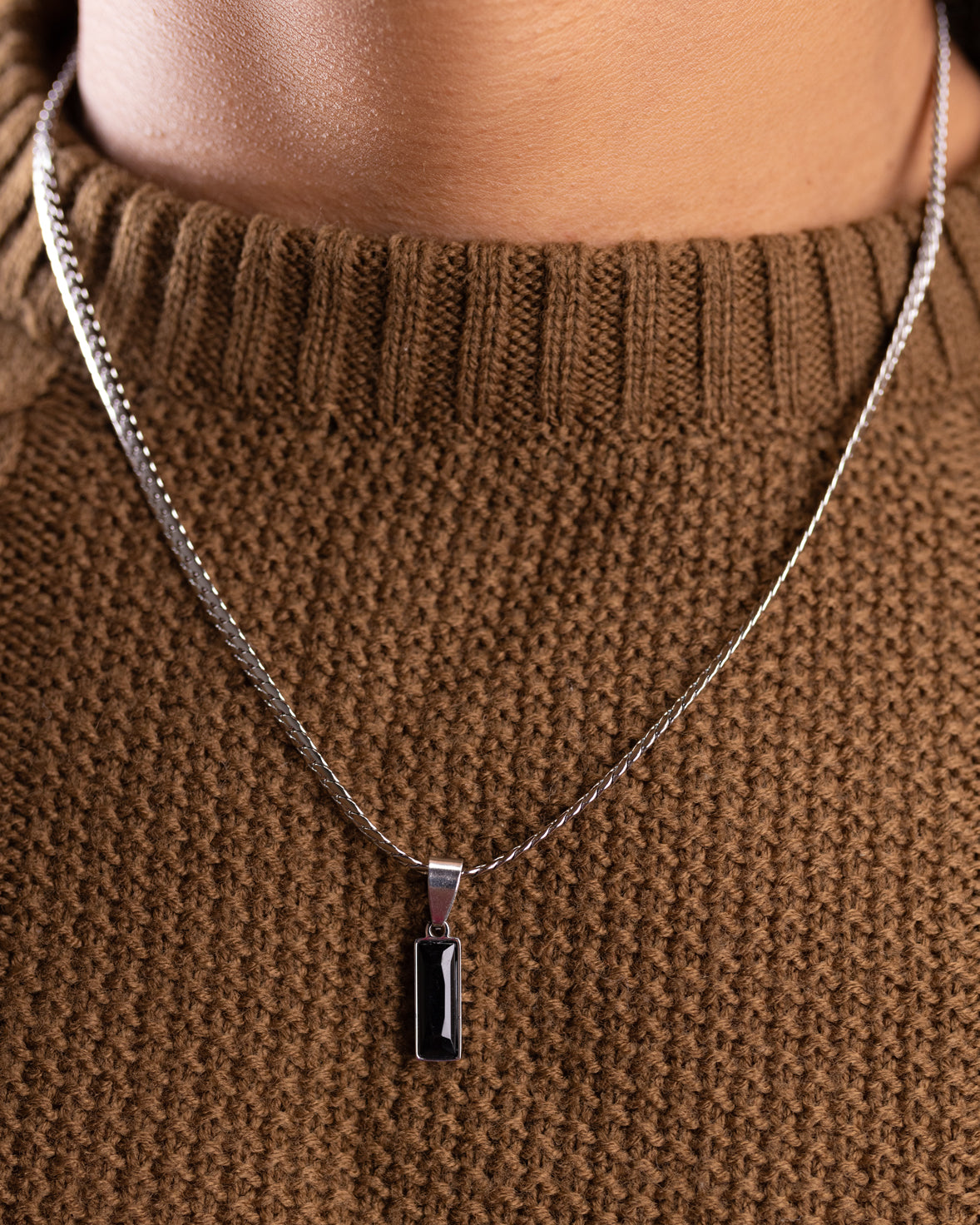 Classic Stone Pendant Necklace