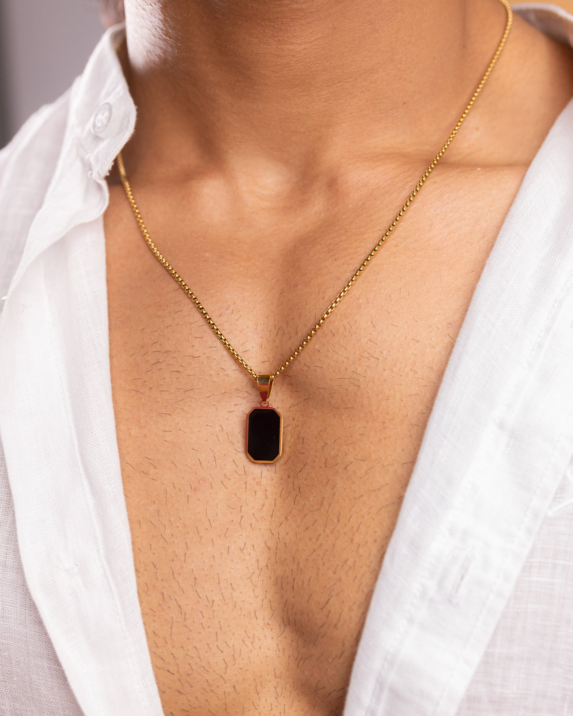 Classic Black Pendant Necklace