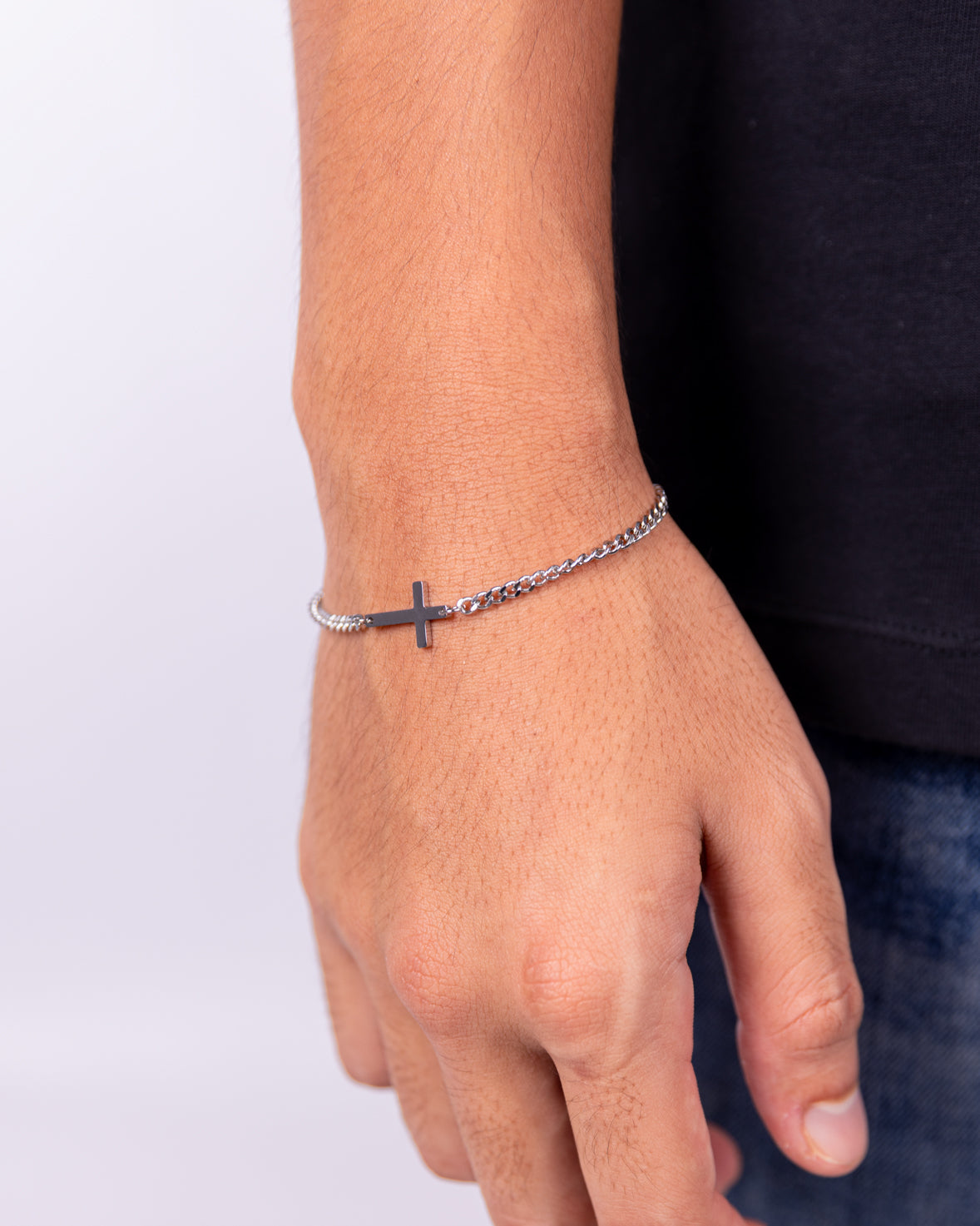 Redefined Cross Chain Bracelet