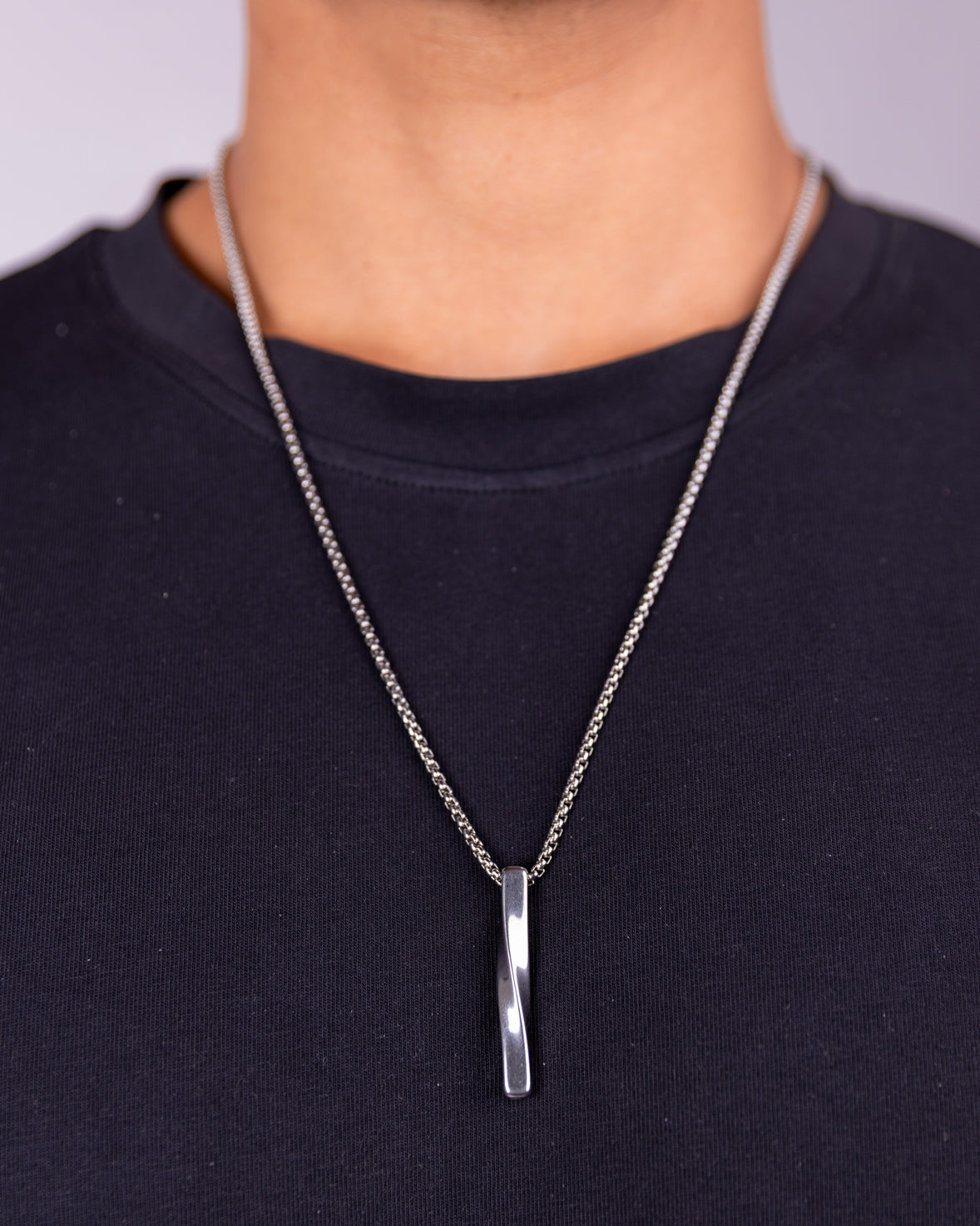 Men's Geometric Pendant Necklace