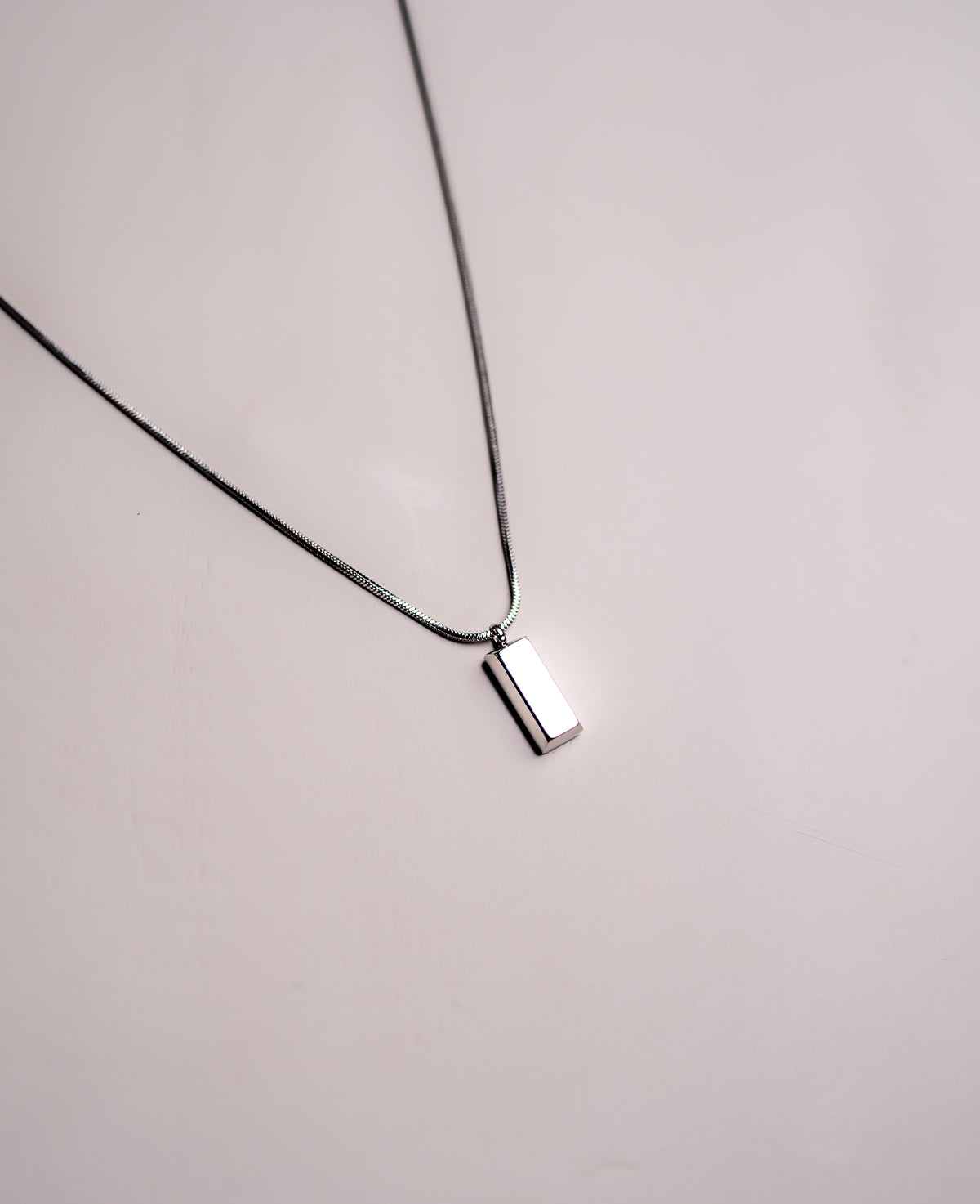 Silver Minimalist Pendant Necklace