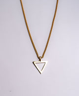 Refined Triangle Pendant Necklace