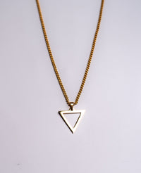 Refined Triangle Pendant Necklace