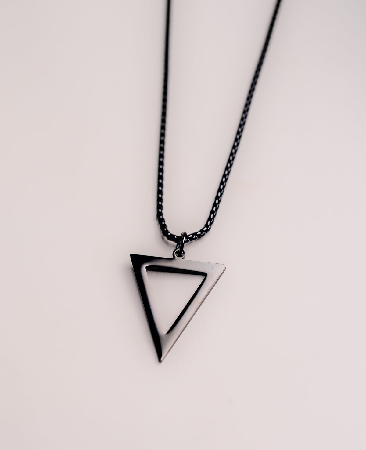 Classic Triangle Pendant Necklace