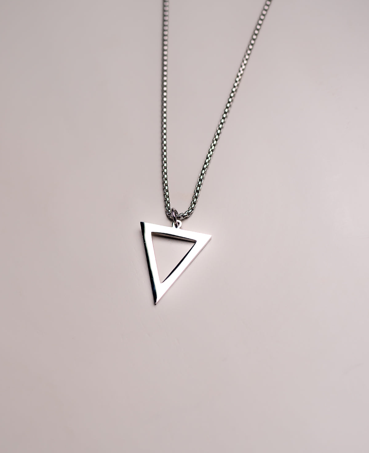 Classic Triangle Pendant Necklace