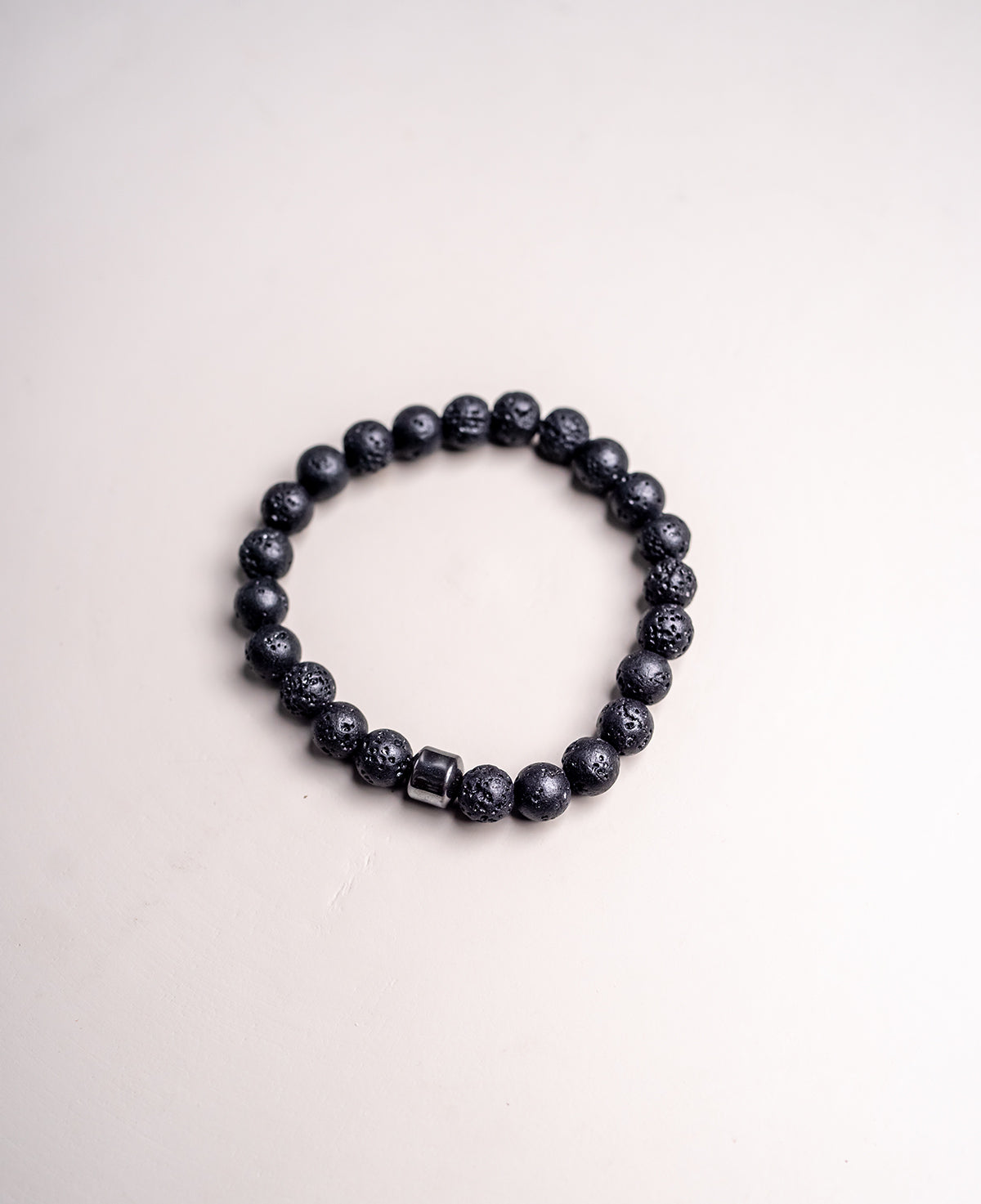 Lava Stone Bead Men Bracelet