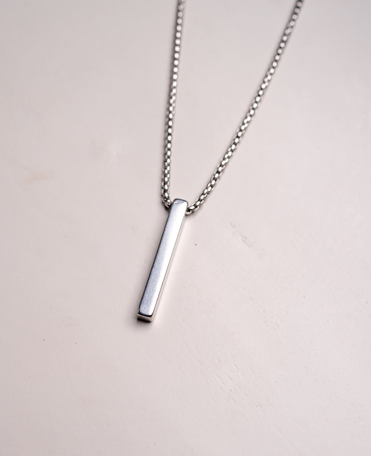 Classic Rectangle Pendant Necklace