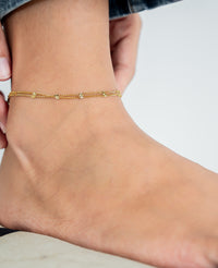 Modern Layered Anklet