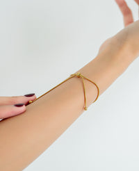 Snake Bone Gold Bracelet