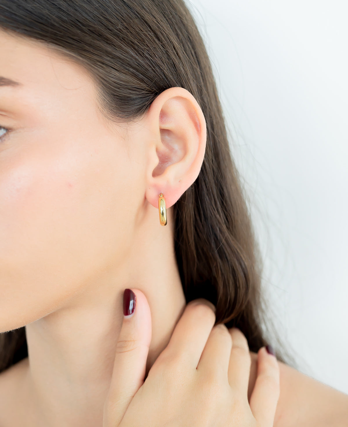 Classy Round Hoop Earrings