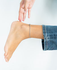 Refined Metallic Anklet