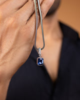 Urban Blue Pendant Necklace