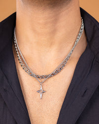 Layered Star Pendant Necklace