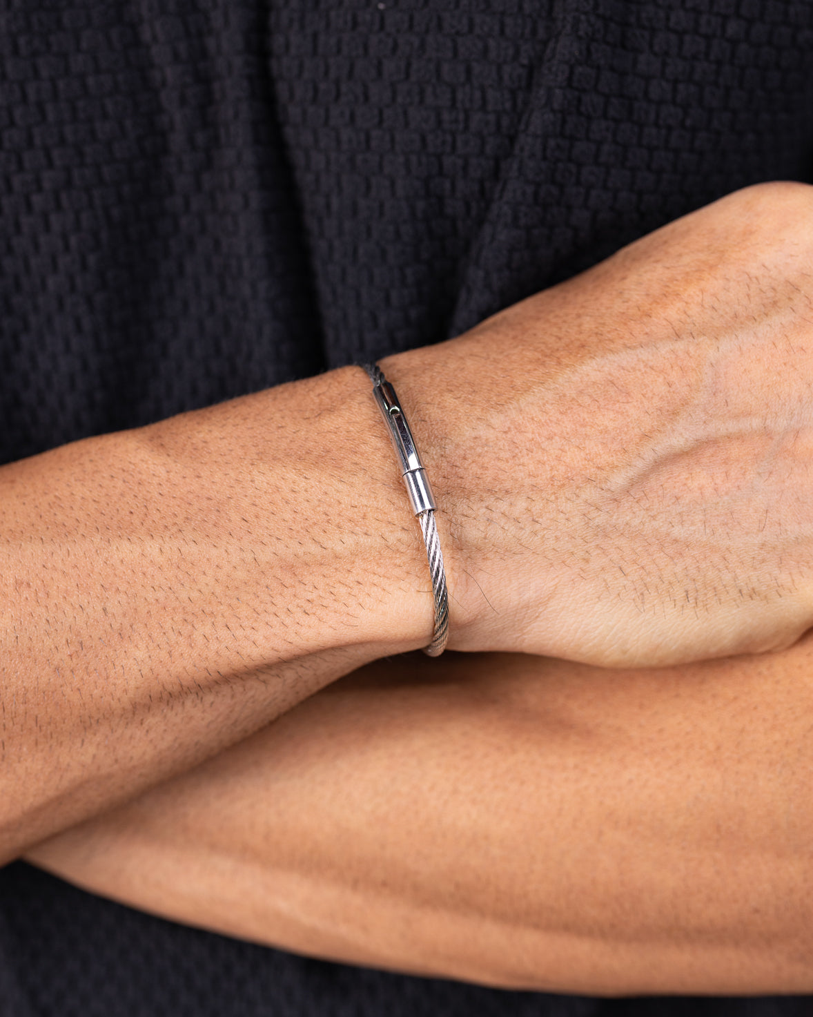 Urban SIlver Cuff Bangle