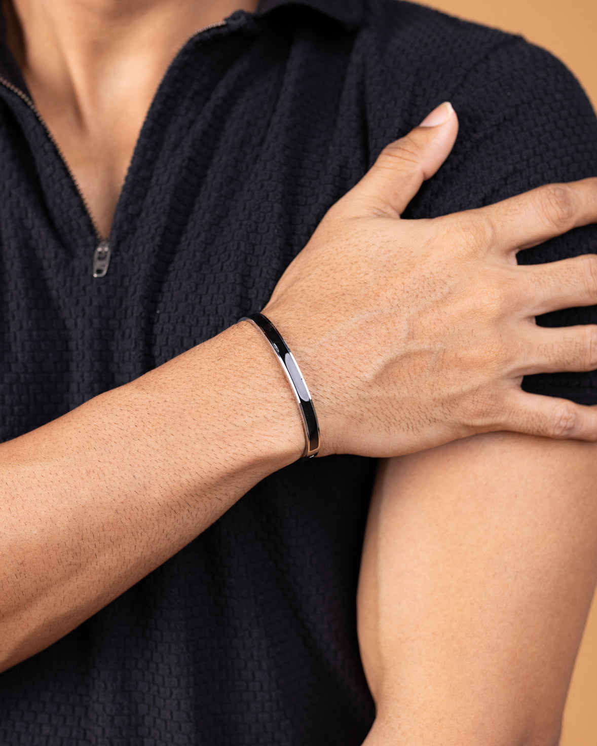 Urban Black Charm Bangle