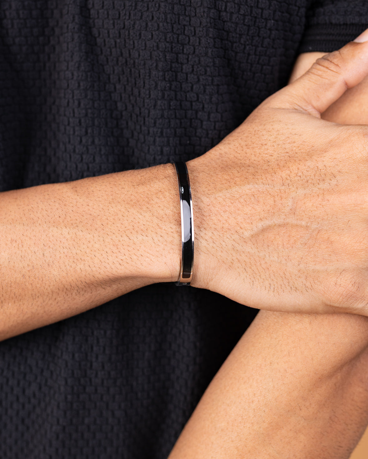 Urban Black Charm Bangle