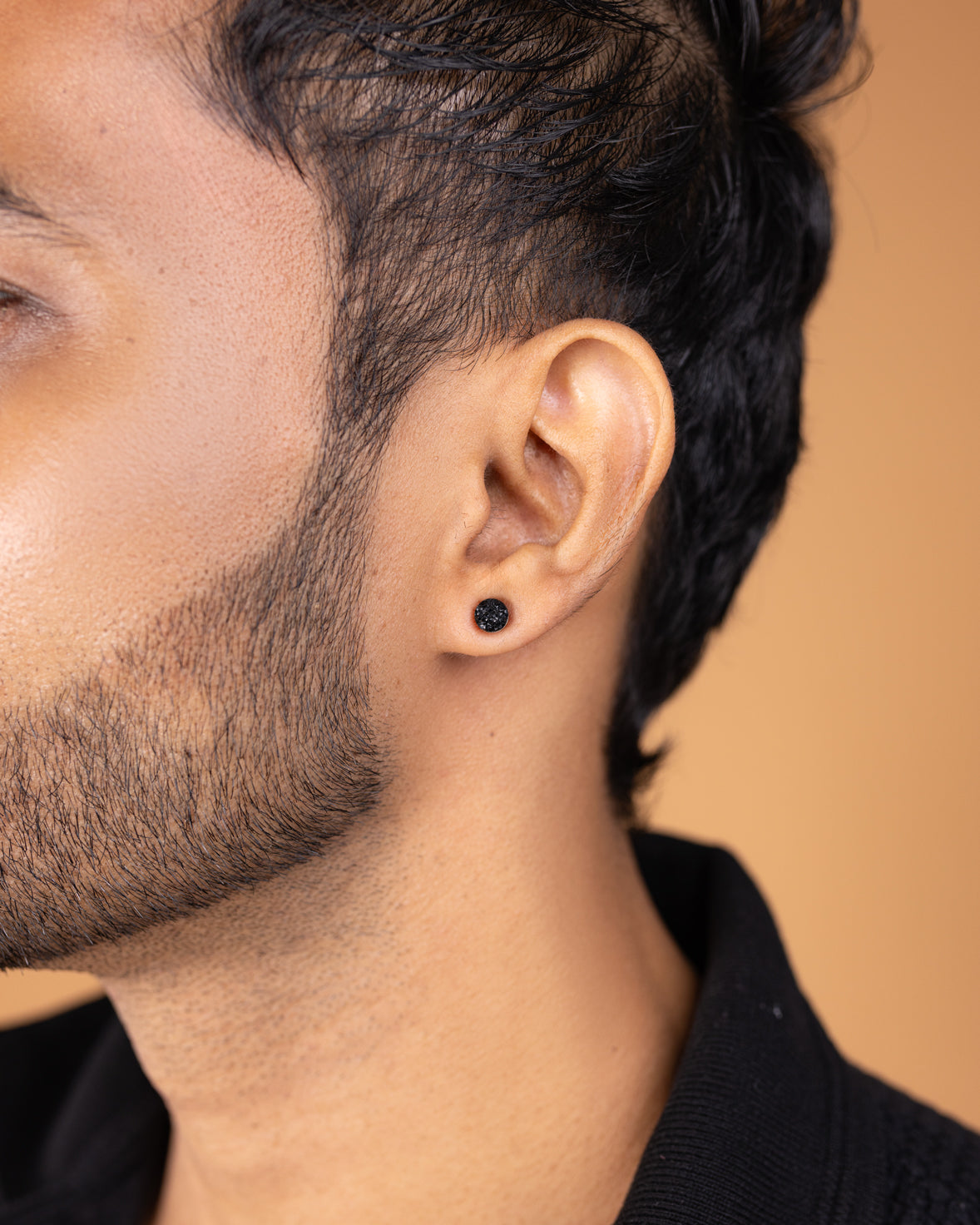 Magnetic Cubic Black Earrings