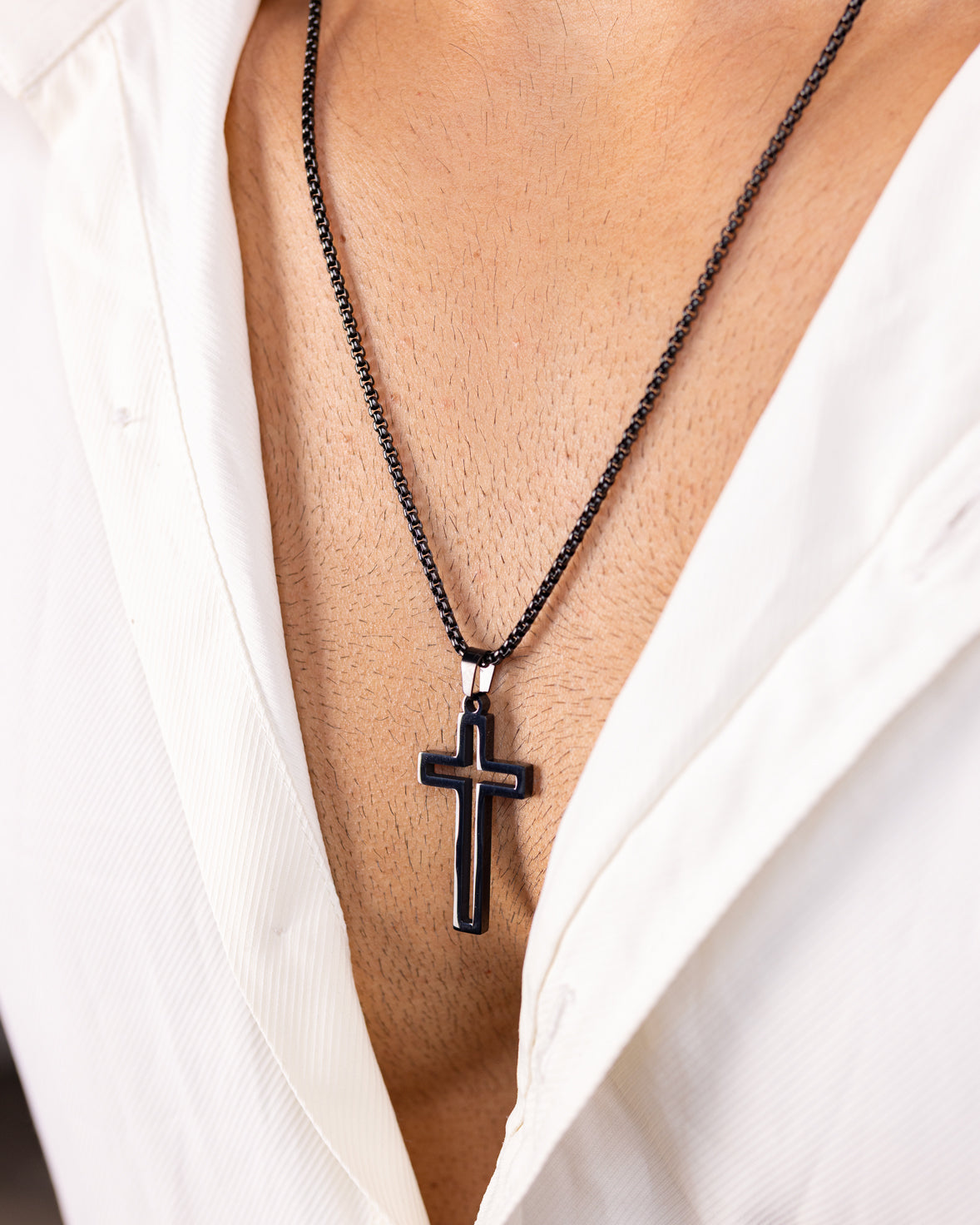 Urban Cross Pendant Necklace