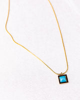 Urban Blue Pendant Necklace