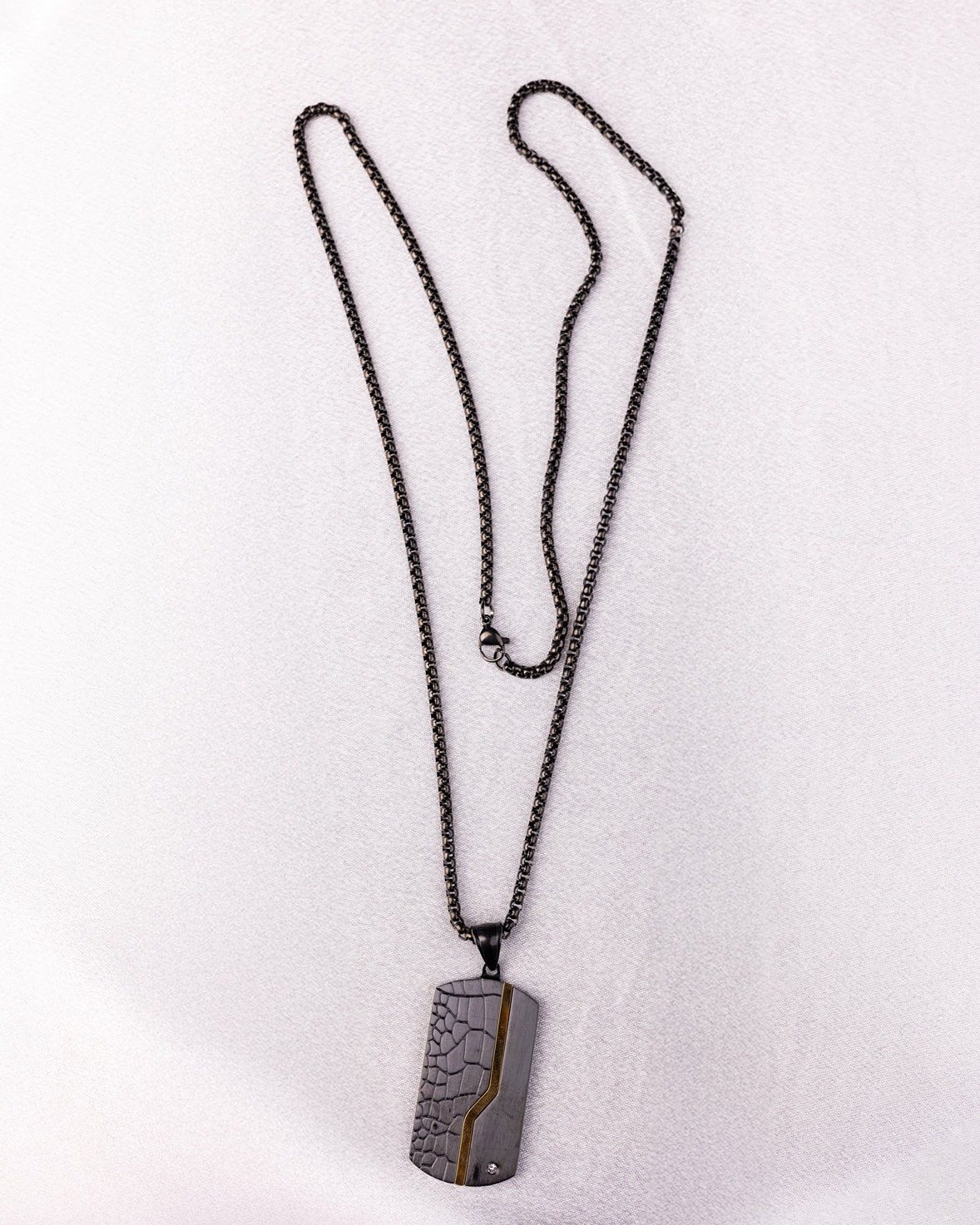 Urban Dog Tag Pendant Necklace