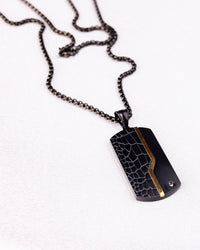 Urban Dog Tag Pendant Necklace