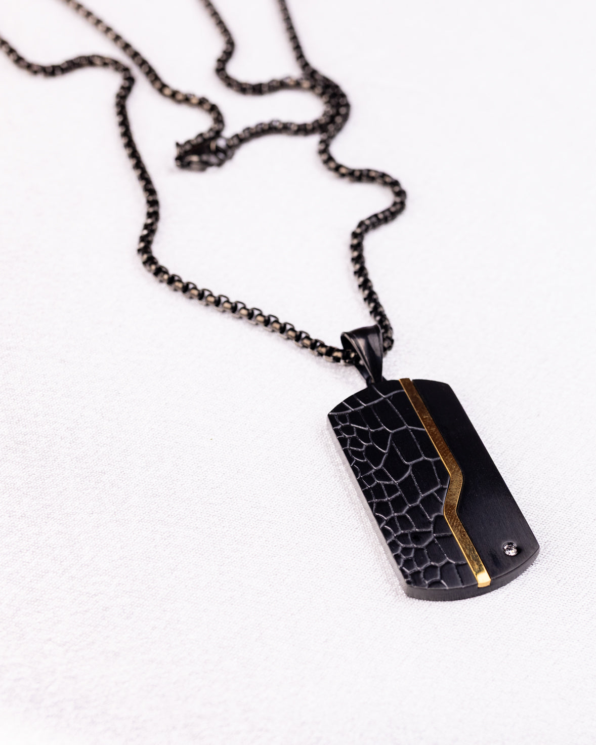 Urban Dog Tag Pendant Necklace