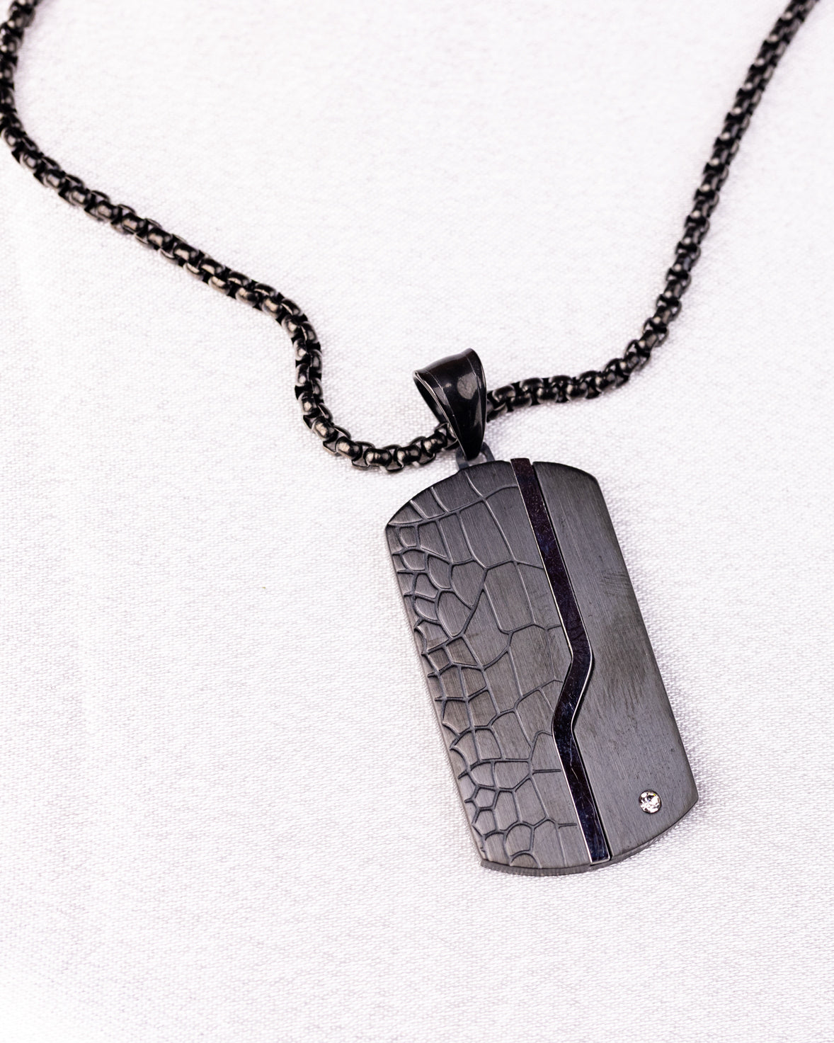 Urban Dog Tag Pendant Necklace