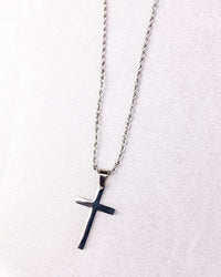 Rope Cross Pendant Necklace