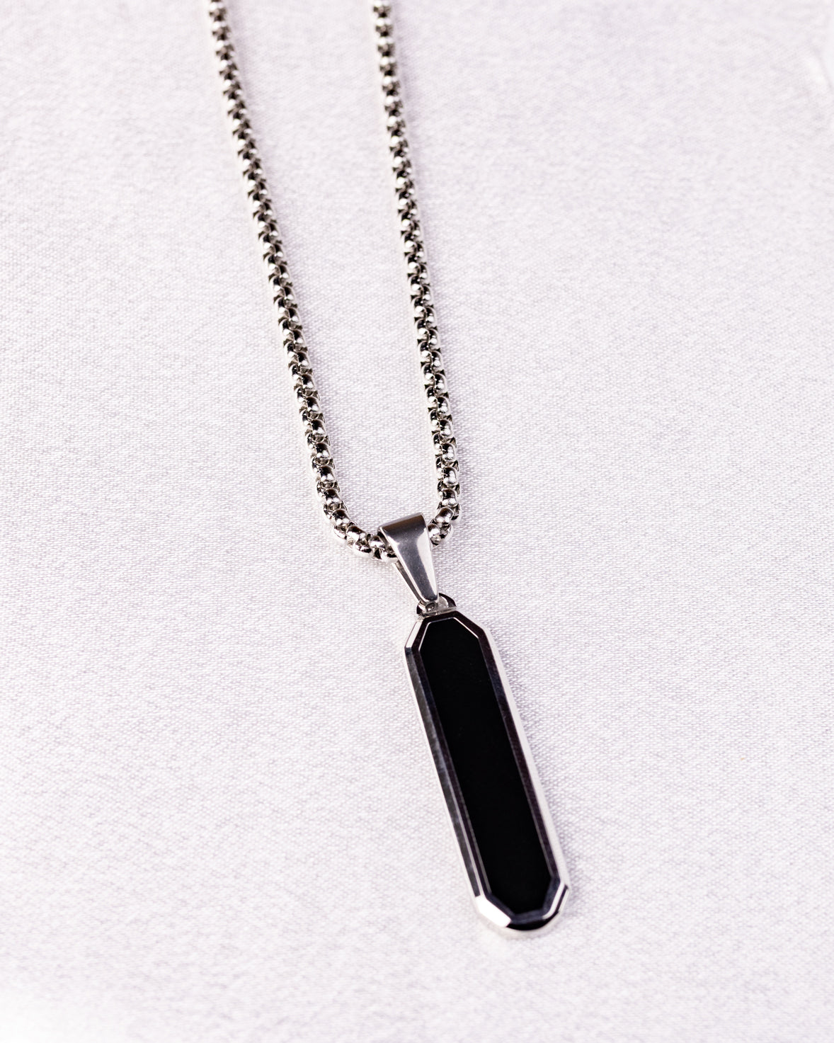 Urban Black Pendant Necklace