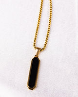 Urban Black Pendant Necklace
