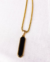 Urban Black Pendant Necklace
