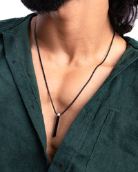 Classic Rectangle Pendant Necklace