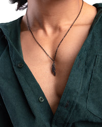 Casual Feather Pendant Necklace