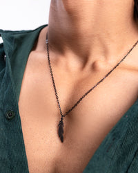 Casual Feather Pendant Necklace