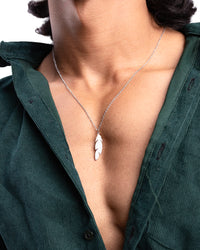 Casual Feather Pendant Necklace