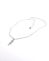 Casual Feather Pendant Necklace