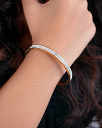 Rhinestone Charm Bangle