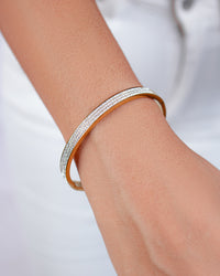 Rhinestone Charm Bangle