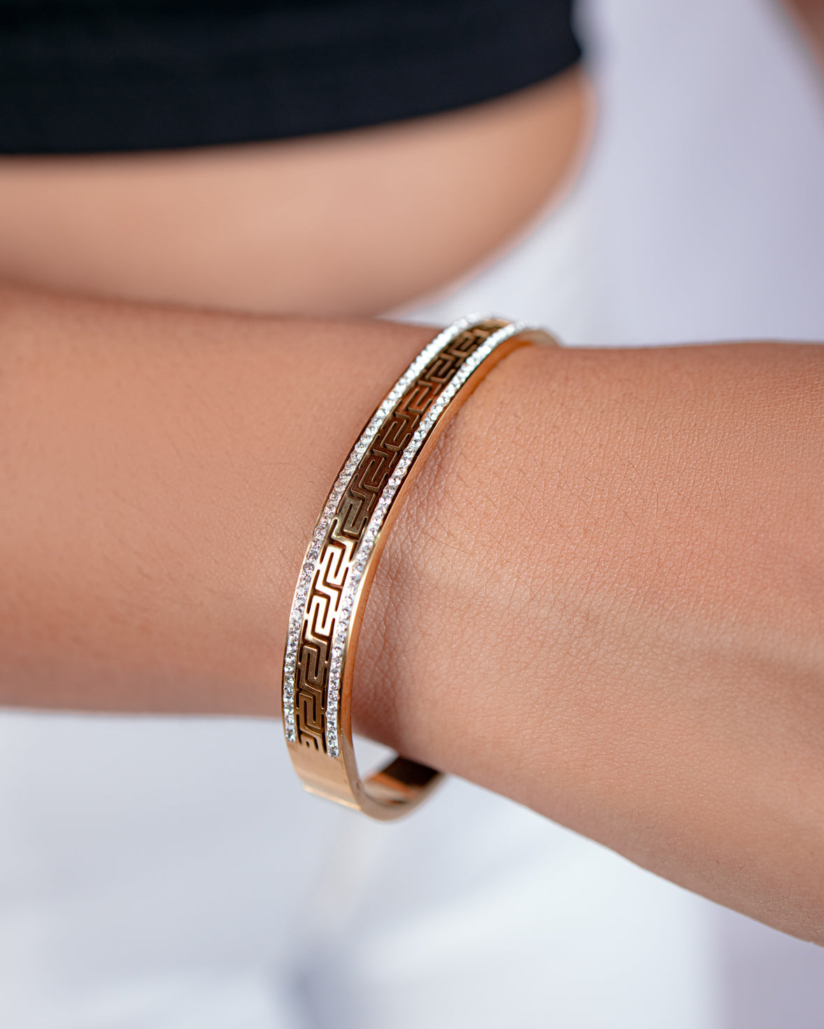 Rhinestone Luna Bangle